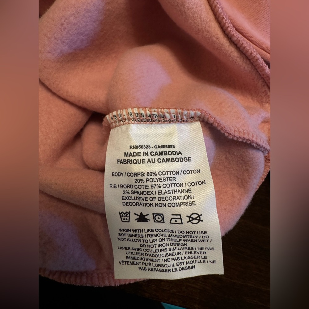 NWOT Nike Women's Nsw Club Flc Crestd Sweatshirt Coral White - Picture 10 of 13
